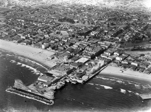 Aerial view of Venice and the pier