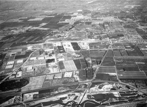 Pacific Drive-In property, Orange, looking north