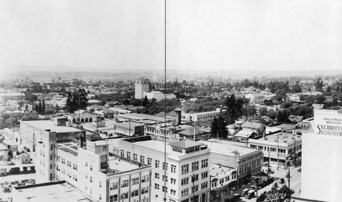 Panorama view of Hollywood area