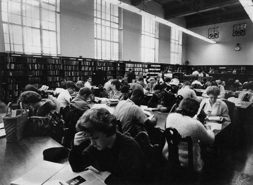 Social Science Department patrons, Los Angeles Public Library