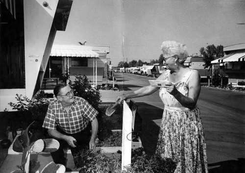 Earl and Lottie Hanlin enjoy their mobile home living in Northridge Park