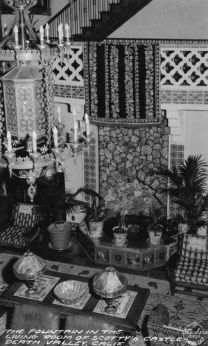 Livingroom in Death Valley's Scotty's Castle