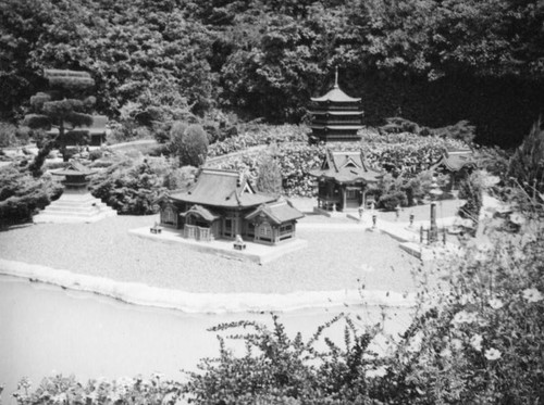 Miniature town, Bernheimer Estate, Pacific Palisades