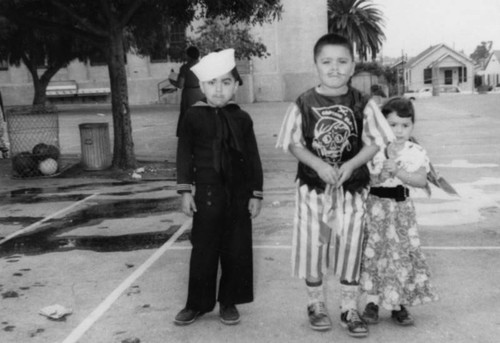 Children in costumes