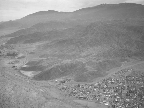 Palm Springs and Santa Rosa Mountains, looking southeast