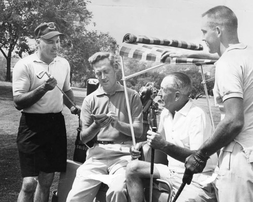 Duke on the golf course