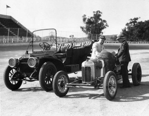 Barney Oldfield and his Maxwell