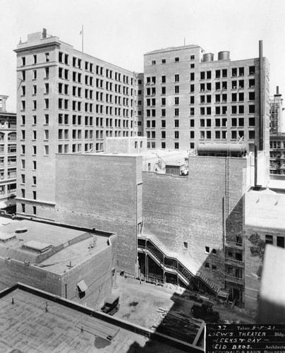 Loew's State Theatre construction area