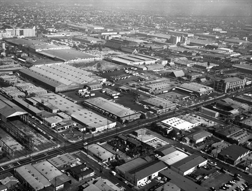 Truck terminals, Vernon, looking northwest