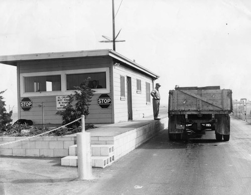 Front gate at the dump