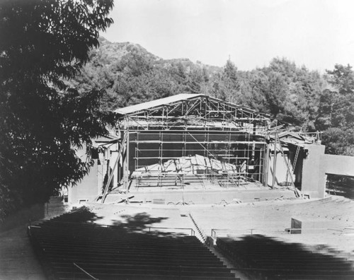 Stage under construction, Greek Theatre