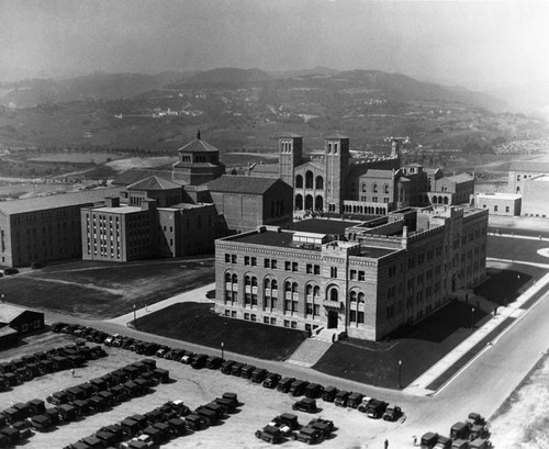 U.C.L.A. campus, seen from the Goodyear Blimp