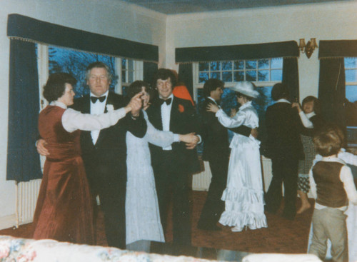 Dancing at a wedding reception in Ireland