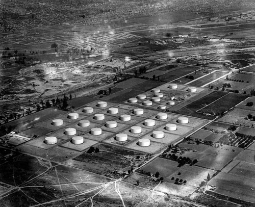 Fruitland oil field aerial