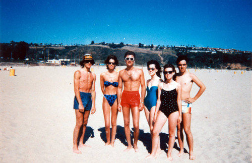 Family at beach