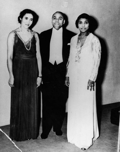 George and Paullyn Garner with Marion Anderson