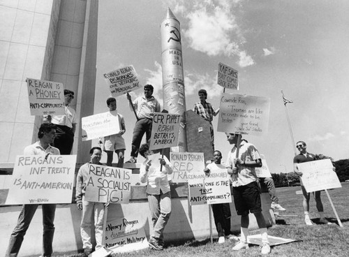 California Young Americans for Freedom protest