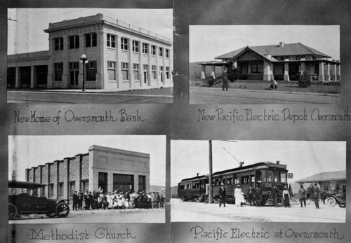 Four Canoga Park buildings, 1914