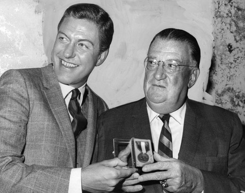 Dick Van Dyke and Walter F. O'Malley