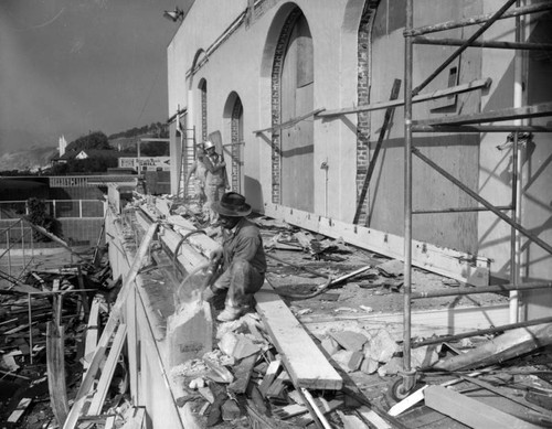 Jonathan Beach Club construction, view 1