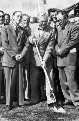 Break ground for postoffice [sic] annex