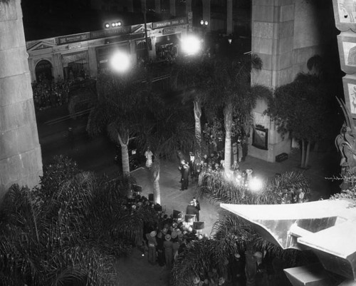 Overhead view, Grauman's Chinese Theater