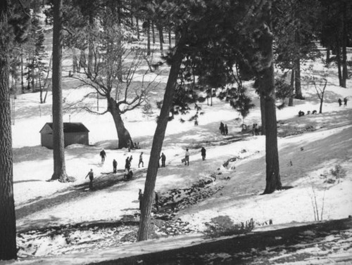 Big Pines Recreation Camp, enjoying the snow