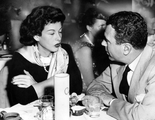 Hedy Lamarr dines at Ciro's