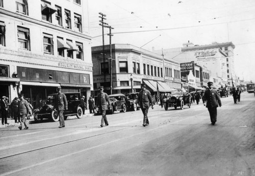 Officer's walk in parade