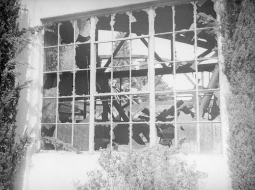 Window to destruction, Castilian building fire, Hollywood