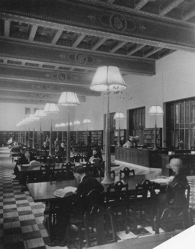 History Department interior, Los Angeles Public Library