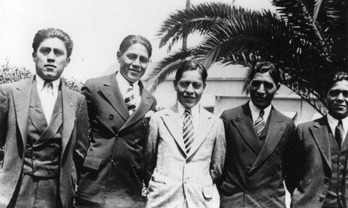 American Indian men in suits and ties