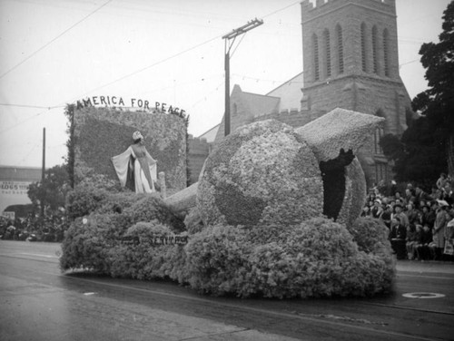 "America For Peace," 51st Annual Tournament of Roses, 1940