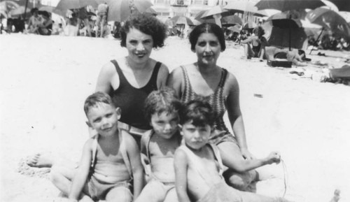 Friends and family at Venice beach