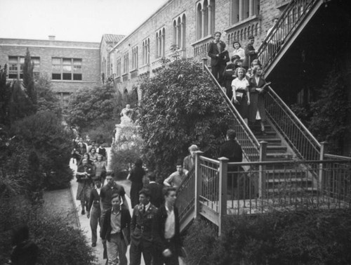 Students on campus