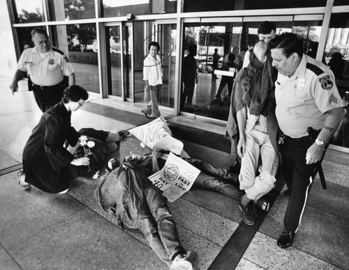 Nuclear resistance coalition die-in