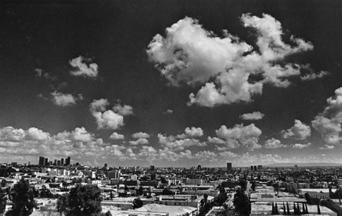 Looking east towards downtown Los Angeles