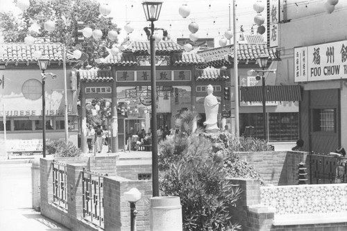 Busy plaza is heart of Chinatown