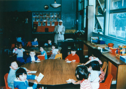 Islamic school classroom