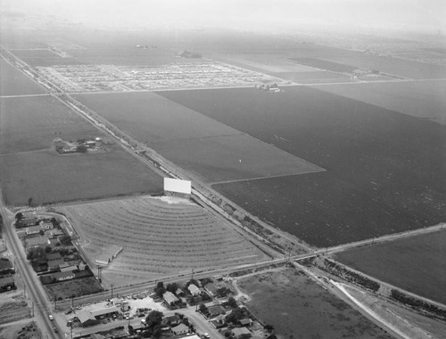 Warner Drive-In, Huntington Beach, looking northwest