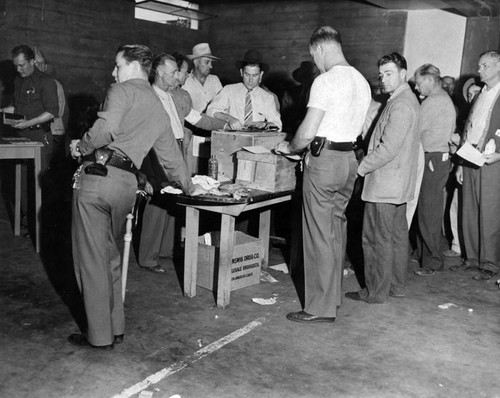 Fingerprinting strikers at Warner Brothers