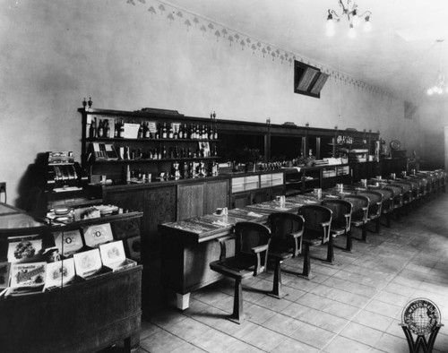 Lunch counter at El Rey Cafe