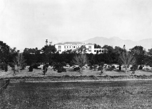 View of the Huntington mansion