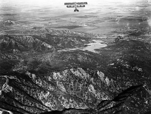 Aerial view of Encino Reservoir