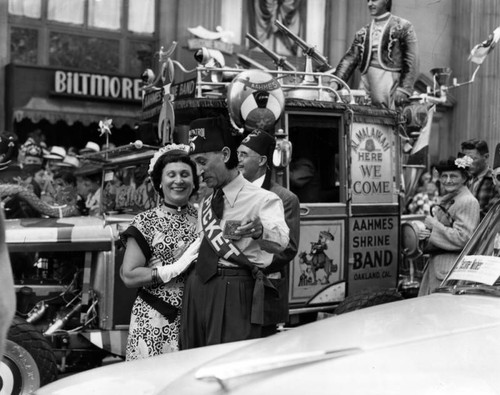 Shriners parade through Downtown L.A., view 1