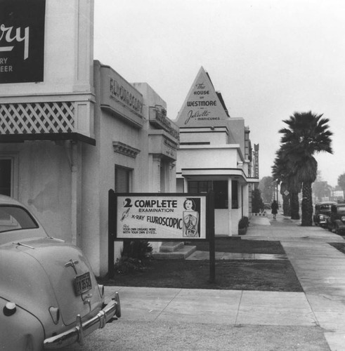 Businesses on Sunset Boulevard, view 2