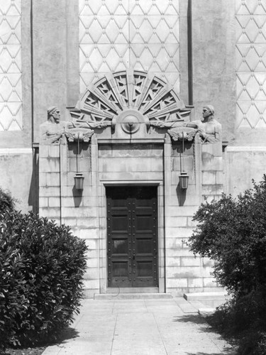 Doorway, High Tension Laboratory at Cal Tech