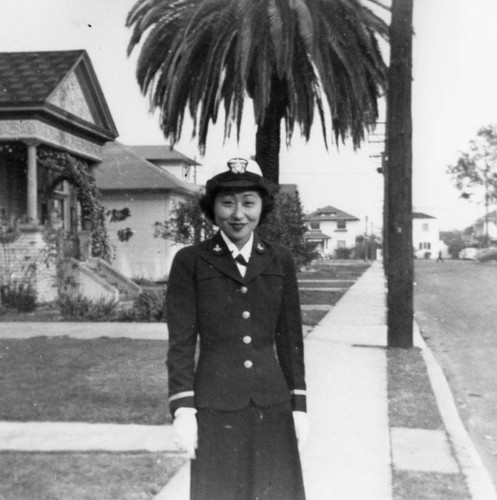 Susan in WAVES uniform