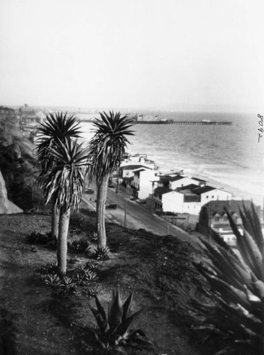 Beach houses seen from Palisades Park