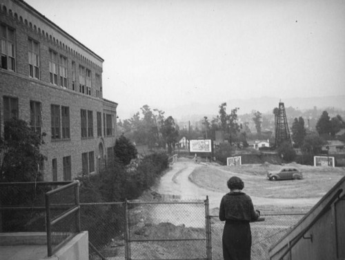 Lot next to Belmont High School campus